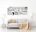 Adesivo Decorativo de Frase Motivacional para Sala ou Quarto