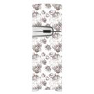 Adesivo Decorativo de Geladeira - Flores - Floral - Cinza - 019gel