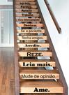 Adesivo Decorativo de Para Escada ou Parede Frase Seja Feliz Amigos Adesivo Decorativo de Para Escada ou Parede Frase Seja Feliz Amigos