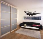 Adesivo Decorativo de parede Avião Boing Decoração sala Quarto