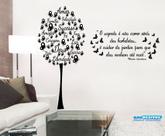 Adesivo Decorativo de Parede Combo Árvore de Borboleta com Frases Grande Adesivo Decorativo de Parede Combo Árvore de Borboleta com Frases Grande