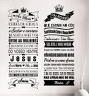Adesivo Decorativo de Parede Combo Oração Ave Maria e Pai nosso