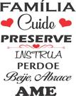 Adesivo Decorativo de Parede Frase Família