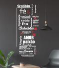 Adesivo Decorativo de Parede Frase Gratidão Fé Paz Para Casa Apartamento e Quarto Adesivo Decorativo de Parede Frase Gratidão Fé Paz Para Casa Apartamento e Quarto