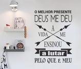 Adesivo Decorativo de Parede Frase O Melhor Presente de Deus... Adesivo Decorativo de Parede Frase O Melhor Presente de Deus...