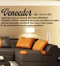 Adesivo Decorativo De Parede Frase Significado Vencedor