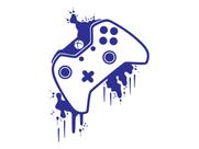 Adesivo decorativo de parede gamer controle xbox 33x45cm