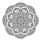 Adesivo Decorativo de Parede - Mandala com 60cm - Sala - 006ir