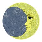 Adesivo Decorativo de Parede Mandala Luar Lua Sala - 063ir