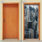 Adesivo Decorativo de Porta - Cidade - Prédios - 1274cnpt Adesivo Decorativo de Porta - Cidade - Prédios - 1274cnpt
