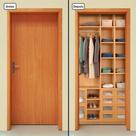 Adesivo Decorativo de Porta - Closet - Armário - 1123cnpt