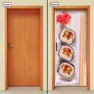 Adesivo Decorativo de Porta - Comida Japonesa - 851cnpt