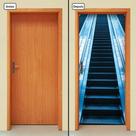 Adesivo Decorativo de Porta - Escada Rolante - 539cnpt
