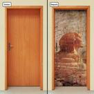 Adesivo Decorativo de Porta - Esfinge - 062cnpt