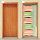 Adesivo Decorativo de Porta - Macarons - Doces - 1087cnpt