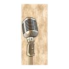 Adesivo Decorativo de Porta - Microfone - Música - 2322cnpt Adesivo Decorativo de Porta - Microfone - Música - 2322cnpt