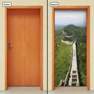Adesivo Decorativo de Porta - Muralha da China - 209cnpt