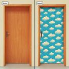 Adesivo Decorativo de Porta - Nuvens - Infantil - 1480cnpt Adesivo Decorativo de Porta - Nuvens - Infantil - 1480cnpt