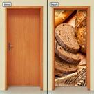 Adesivo Decorativo de Porta - Pães - Comida - 014cnpt