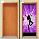 Adesivo Decorativo de Porta - Pole Dance - 2034cnpt