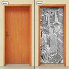 Adesivo Decorativo de Porta - Prédios - 470cnpt Adesivo Decorativo de Porta - Prédios - 470cnpt