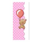Adesivo Decorativo de Porta - Ursinho - Rosa - 2655cnpt