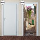Adesivo Decorativo de Porta - Vilarejo - 090pt Adesivo Decorativo de Porta - Vilarejo - 090pt