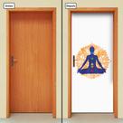 Adesivo Decorativo de Porta - Yoga - Chacras - 270cnpt Adesivo Decorativo de Porta - Yoga - Chacras - 270cnpt