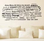 Adesivo Decorativo de Sala Frase Ame Mais. Ore. Tenha Fé... Adesivo Decorativo de Sala Frase Ame Mais. Ore. Tenha Fé...