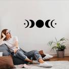 Adesivo Decorativo Fases da Lua Decoração Mística Sala Quarto