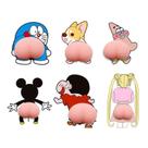 Adesivo Decorativo Formato Bumbum Silicone Desenho Divertido, Autocolante Sortido, Resistente