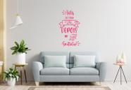 Adesivo decorativo frase Antes de tudo fé Adesivo de parede barato cozinha, sala, quarto, decoração