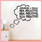 Adesivo decorativo - Frase / Positividade - 70x60cm
