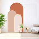 Adesivo Decorativo Geométrico Arcos Boho para Parede