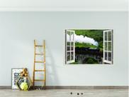 Adesivo Decorativo Janela Expresso Hogwarts - Janela Falsa - Harry Potter