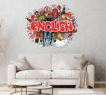 Adesivo Decorativo para Escolas de Inglês Doodle