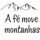Adesivo Decorativo Para Parede Geladeira A Fé Move Montanhas