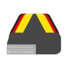 Adesivo Decorativo Para Roda De Carro Esportivo Em Três Cores, Decalque Criativo Com Efeito De