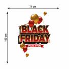 Adesivo decorativo para vitrine tema black