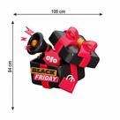 Adesivo decorativo para vitrine tema black