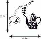 Adesivo Decorativo Parede Frase Cantinho do café Coffe