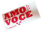 Adesivo Decorativo Parede Geladeira Fogão Cozinha - Amo Você Adesivo Decorativo Parede Geladeira Fogão Cozinha - Amo Você