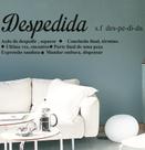 Adesivo Decorativo Quarto, Sala, Frase Significado Despedida Adesivo Decorativo Quarto, Sala, Frase Significado Despedida