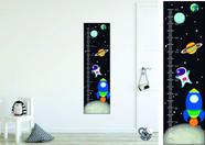 Adesivo Decorativo Régua de Crescimento astronauta foguete