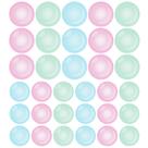 Adesivo Decorativo Vidro Box e Lavanderia Bolhas Coloridas 71un