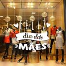 Adesivo Decorativo Vitrine Feliz Dia das Mães
