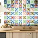 Adesivo Destacável Azulejo para Cozinha Berga Coral Adesivo Destacável Azulejo para Cozinha Berga Coral