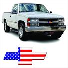 Adesivo Dianteiro Compatível Silverado 97/00 Eua Resinado Adesivo Dianteiro Compatível Silverado 97/00 Eua Resinado