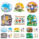 Adesivo DIY Craft Kit BWKoss 36Set da Escola Dominical para crianças