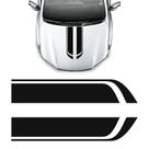 Adesivo Do Capô Faixa Carro Tuning Sport Personalizado Preto Adesivo Do Capô Faixa Carro Tuning Sport Personalizado Preto